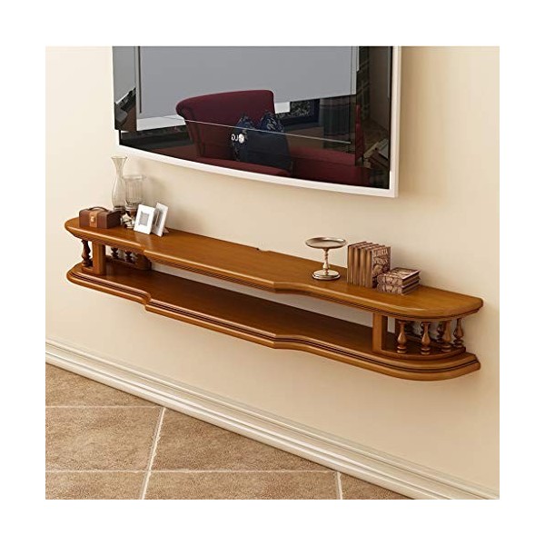Meuble de télévision mural Set Top Box Routeur CD Lecteur DVD Etagère de rangement Etagère murale Etagère flottante Console d