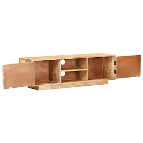 Meuble TV, Banc TV Support de Télévision Table TV Bas Armoire Basse Meuble TV 116x30x35 cm Bois de manguier Solide