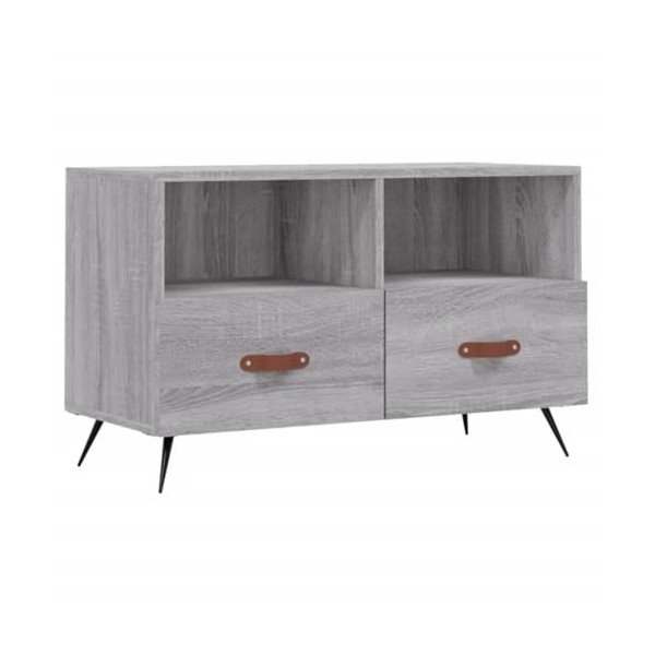 TALCUS Centres de divertissement et supports TV, meuble TV gris Sonoma 80 x 36 x 50 cm en bois dingénierie