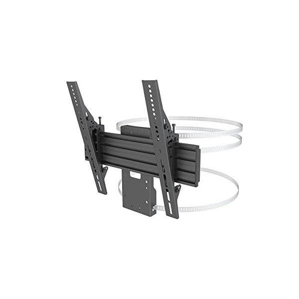 KIMEX - Support TV - Fixation sur Poteau - pour écran TV 32"-65" - 019-1111