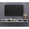 Étagère murale flottante Meuble TV Meuble TV Étagère décodeur Meuble de rangement pour console TV Support de rangement pour b