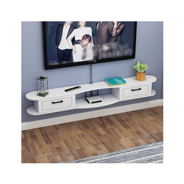 Étagère flottante pour meuble TV, composant de console multimédia pour centre de divertissement mural sous le téléviseur, éta