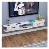 Étagère flottante pour meuble TV, composant de console multimédia pour centre de divertissement mural sous le téléviseur, éta