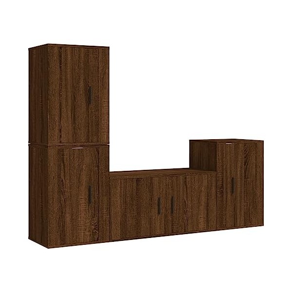 VEEKI Meuble TV, Meuble TV Suspendu, Meuble TV Industriel, Meuble TV Bois, Meuble Chambre, Convient pour Salon ou Chambre, En