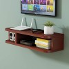 SORVA Meuble TV, Lowboard TV, étagères flottantes, étagère Flottante pour Composants de Meuble TV, 4 Couleurs au Choix, Bois 