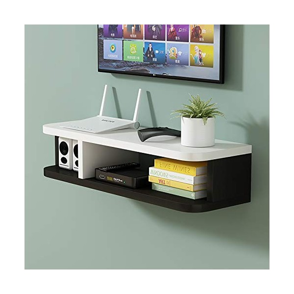 SORVA Meuble TV, Lowboard TV, étagères flottantes, étagère Flottante pour Composants de Meuble TV, Couleurs mélangées de 60 c
