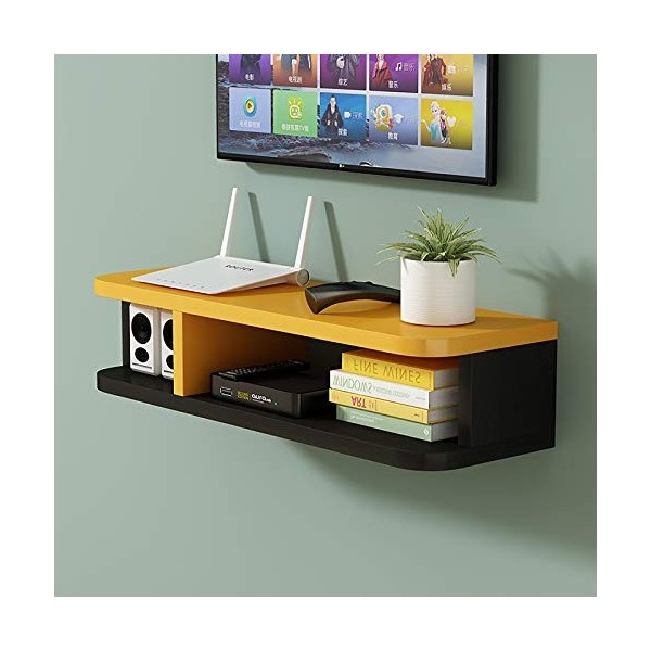 SORVA Meuble TV, Lowboard TV, étagères flottantes, étagère Flottante pour Composants de Meuble TV, Couleurs mélangées de 60 c