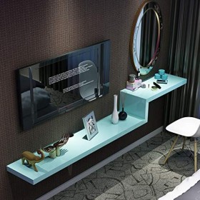 Meuble de télévision Mural Étagère Murale Étagère Flottante étagère à Livres Étagère de Stockage multimédia Meuble TV Chambre