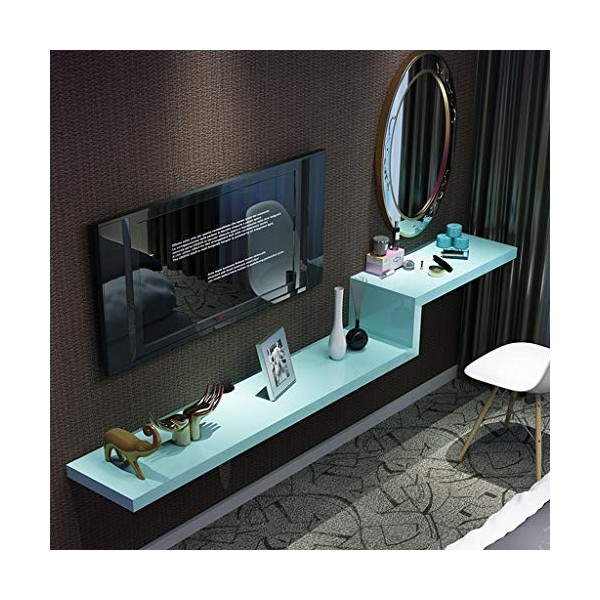 Meuble de télévision Mural Étagère Murale Étagère Flottante étagère à Livres Étagère de Stockage multimédia Meuble TV Chambre