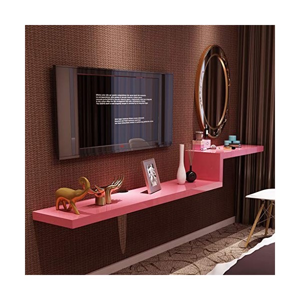 Meuble de télévision Mural Étagère Murale Étagère Flottante étagère à Livres Étagère de Stockage multimédia Meuble TV Chambre