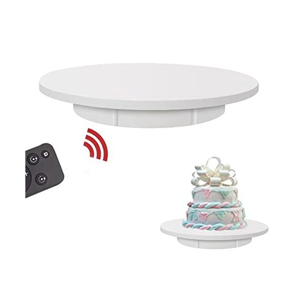 Plateau tournant électrique pour la Photographie, Support Rotatif motorisé à 360 degrés pour vidéo en Direct, Plate-Forme tou