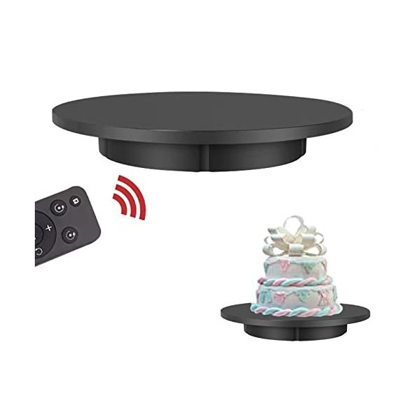 Plateau tournant électrique pour la Photographie, Support Rotatif motorisé à 360 degrés pour vidéo en Direct, Plate-Forme tou