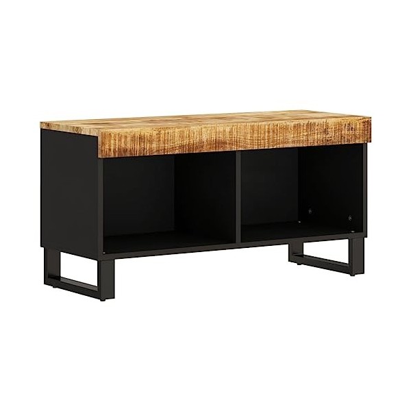 Meuble TV en bois massif Mangue 85 x 33 x 43,5 cm