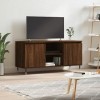 TEKEET Centres de divertissement et meubles TV - Meuble TV en chêne marron - 104 x 35 x 50 cm - En bois dingénierie