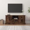 TALCUS Centres de divertissement et meubles TV, meuble TV en chêne fumé 100 x 35,5 x 45 cm