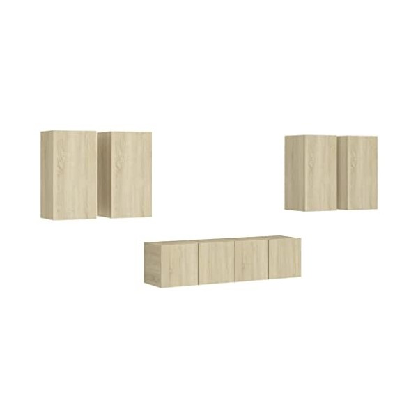 VEEKI Meuble TV, Meuble TV Suspendu, Meuble, Meuble TV avec Rangement，Meuble Industriel, Convient pour Salon ou Chambre, Ense