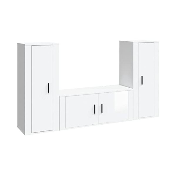 VEEKI Meuble TV, Meuble TV Suspendu, Meuble TV Industriel, Meuble TV Bois, Meuble Chambre, Convient pour Salon ou Chambre, En