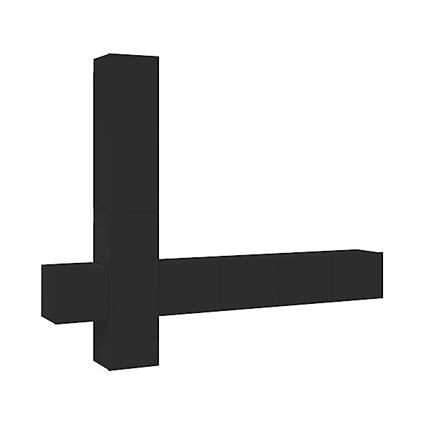 VEEKI Meuble TV, Meuble TV Suspendu, Meuble TV Industriel, Meuble TV Bois, Meuble Chambre, Convient pour Salon ou Chambre, En