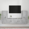 VEEKI Meuble TV, Meuble TV Suspendu, Meuble TV Industriel, Meuble TV Bois, Meuble Chambre, Convient pour Salon ou Chambre, En