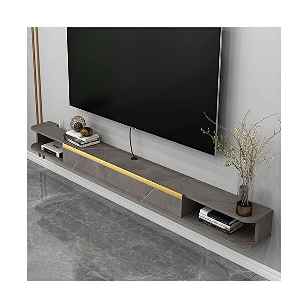 WANGPP Meuble TV Flottant,Étagère TV Murale en Bois Massif,Composant Darmoire De Centre De Divertissement,pour Ranger Les Co