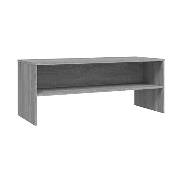 Camerina Meuble TV Sonoma Gris 100x40x40 cm Bois dingénierie,Meuble TV,Meuble TV Moderne,Meuble de Salon