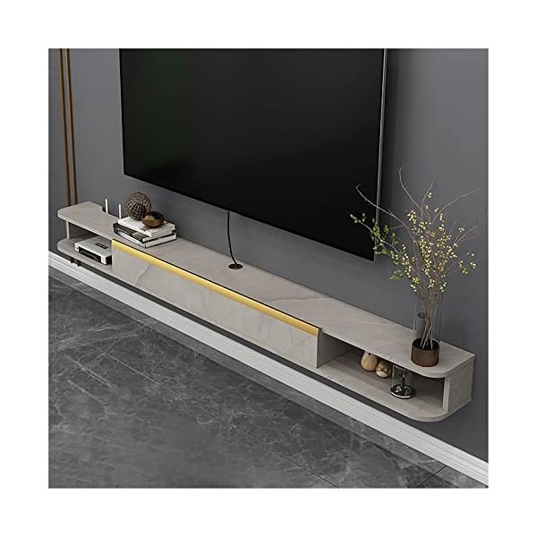 WANGPP Meuble TV Flottant,Étagère TV Murale en Bois Massif,Composant Darmoire De Centre De Divertissement,pour Ranger Les Co