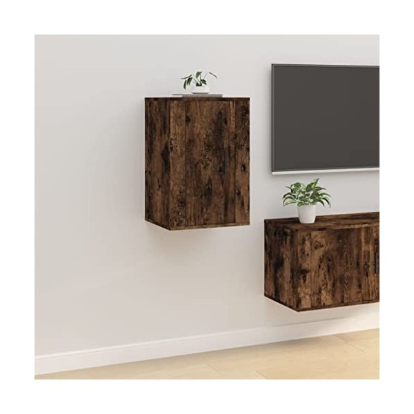 VEEKI Meuble TV, Meuble TV Suspendu, Meuble, Meuble TV avec Rangement，Meuble Industriel, Convient pour Salon ou Chambre, Mura