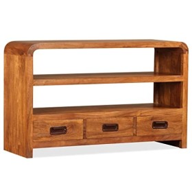 Générique Meuble TV Bois dacacia Solide 90 x 30 x 55 cm,28.66 KG,244681, Meubles, Meubles TV