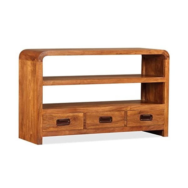 Générique Meuble TV Bois dacacia Solide 90 x 30 x 55 cm,28.66 KG,244681, Meubles, Meubles TV
