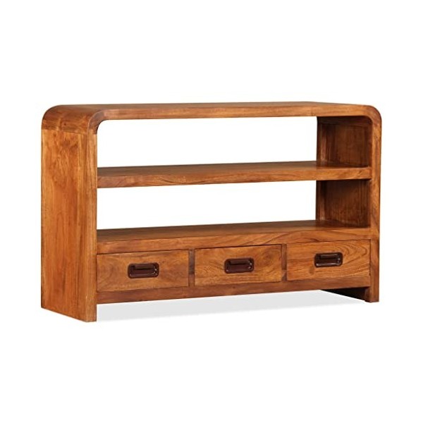 Générique Meuble TV Bois dacacia Solide 90 x 30 x 55 cm,28.66 KG,244681, Meubles, Meubles TV