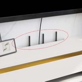 KayzIu Meuble de rangement mural pour TV - Centre de divertissement - Console multimédia en bois - Meuble de rangement flotta