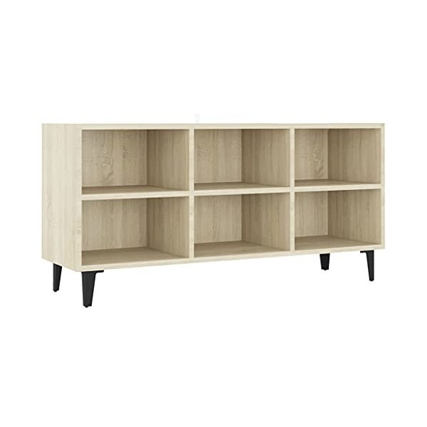 VEEKI Meuble TV, Meuble TV Suspendu, Meuble, Meuble TV avec Rangement，Meuble Industriel, Convient pour Salon ou Chambre, avec