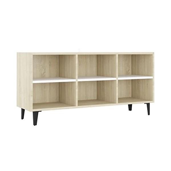 VEEKI Meuble TV, Meuble TV Suspendu, Meuble, Meuble TV avec Rangement，Meuble Industriel, Convient pour Salon ou Chambre, avec