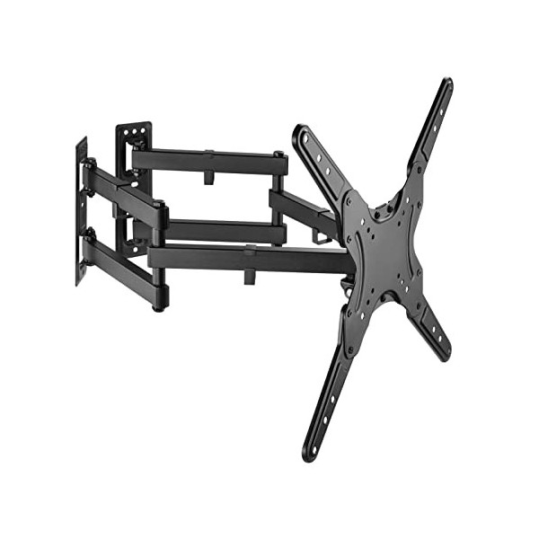 Properav Support Mural dangle Universel pour TV de 23", 28", 32", 40", 42", 43", 48", 50", 55" - Noir