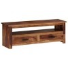 Camerina Meuble TV 118x30x40 cm Bois Massif,Meuble TV,Table Basse Salon Meuble TV,Table Basse LED Couleurs