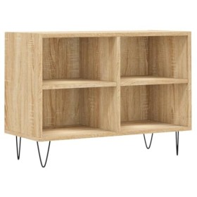 Meuble TV chêne Sonoma 69,5 x 30 x 50 cm Bois dingénierie - Meuble Chambre, Support Télé pour Salon Salle à Manger Chambre, 