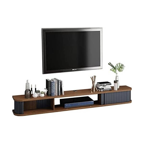 EsEntL Meuble TV Mural Meuble TV Flottant Mural, Console multimédia, étagère de Rangement pour Divertissement, Meuble TV Mura