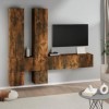 Générique Meuble TV Mural Chêne fumé Bois dingénierie, 77.1 kg, 3114571, Meubles, Meubles TV