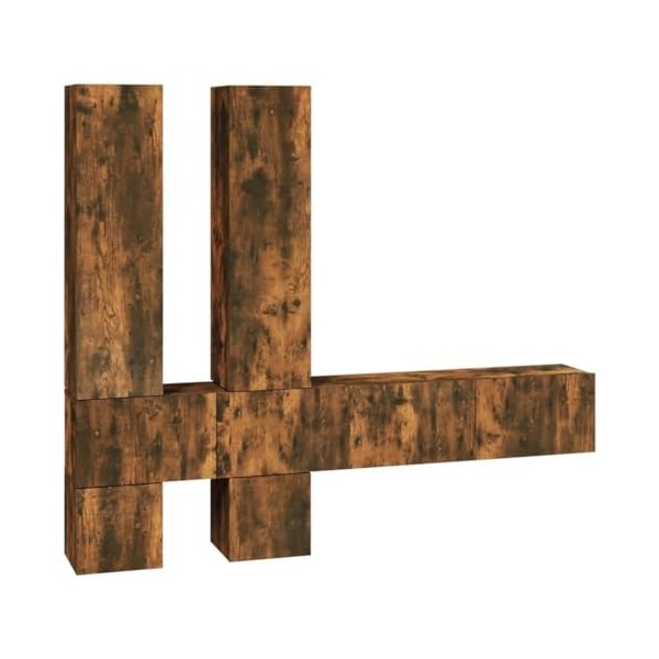 Générique Meuble TV Mural Chêne fumé Bois dingénierie, 77.1 kg, 3114571, Meubles, Meubles TV