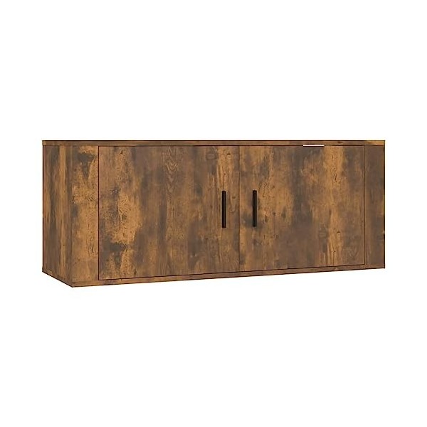 WREWING Meuble TV,Support pour Téléviseur Jusqu’à 50-80 Pouces,Table Télé avec Étagères Réglables,Bas Table TV Support de Tél