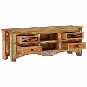 Générique Meuble TV 110x30x40 cm Bois Massif de récupération,25 KG,353910, Meubles, Meubles TV