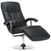 BaraSh Fauteuil TV Noir Similicuir,Meuble Bas Salon,Meubles De Salon TV,Meuble TV Longueur