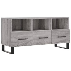 Meuble TV Sonoma Gris 102 x 36 x 50 cm Bois dingénierie