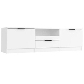 Home Hardware Businese Meuble TV en bois dingénierie Blanc 140 x 35 x 40 cm