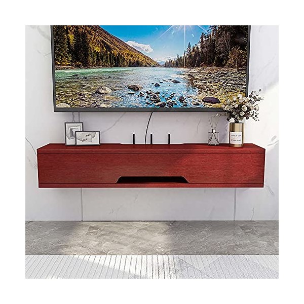 EGOMED Meuble de télévision Flottant Meuble de Meuble de télévision fixé au Mur, Meuble de télévision Flottant, Support de Di