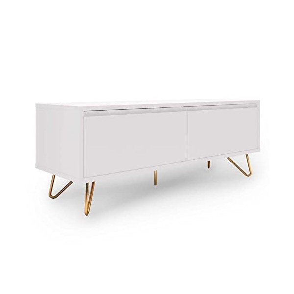 Mobilier-Deco Eloise III - Meuble TV XXL Bleu composé de 1 tiroir et 1 Porte Design