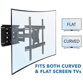 Mount-It! Support Mural pour téléviseur à Mouvement Complet avec Bras articulés Doubles |&nbsp;Le Support de téléviseur Convient a