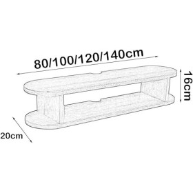 EsEntL Meuble TV Unités Murales TV pour Salon Meuble TV Mural Fond Mural de Maison Support de Rangement pour Médias et Divert