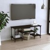 VEEKI Meuble TV, Meuble TV Suspendu, Meuble TV Industriel, Meuble TV Bois, Meuble Chambre, Convient pour Salon ou Chambre, No