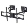 UNHO Support TV Mural Angle: Support TV Mural Fixe pour Écrans LED LCD Plasma 32-65 Pouces Inclinable et Orientable Meuble TV